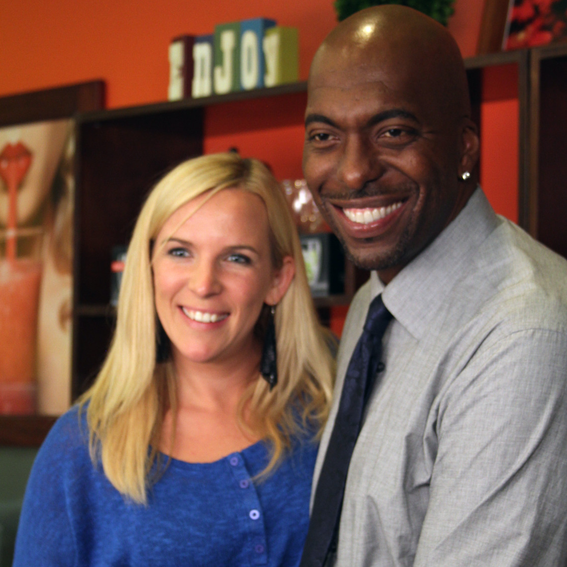 John Salley takes Allison Melody shopping at Whole Foods.