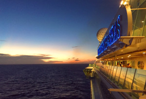 Sunset on Podcast Paradise Cruise